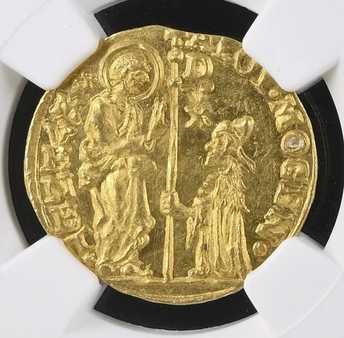Italy: Venice. Alvise Mocenigo I gold Zecchino, Ducat NGC MS63 1570-77