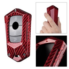 Kohlefaser Schl&uuml;sselanh&auml;nger Schutzh&uuml;lle f&uuml;r Mercedes E S Klasse W213 E200 Rot