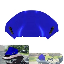Blue 13" Wave Windscreen Windshield For Harley Touring Road Glide FLTRX 2024-25