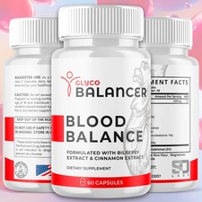 2 Bottles Glyco Balancer Blood Balance Support Capsules Pills (60 Capsules)