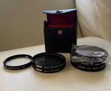Sunpak Zeikos Tiffen 52-58mm Lens Filter Lot UV  Diffusion Neutral FLD CPL