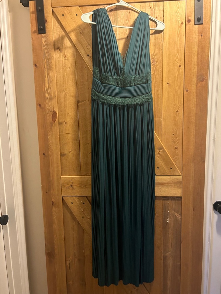 formal maxi dress emerald green small new without tags | eBay
