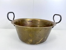 Stara vintage antyczna mosiężna miska miska garnek cukiernik dekoracja cukiernicza x9815