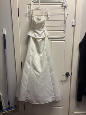 Vintage Jessica McClintock Gunne Sax Ivory Gown Strapless Dress Size 5/6