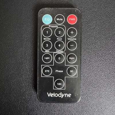 velodyne subwoofer velodyne sub remote Velodyne Audio CD Player AV remote *lh