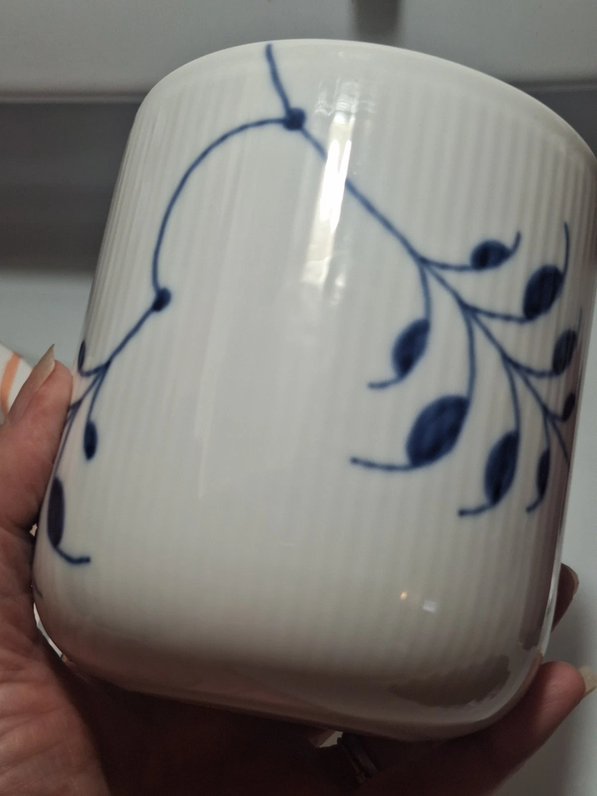 Royal Copenhagen Mega Blue Fluted Storage Jar - Thumbnail 2