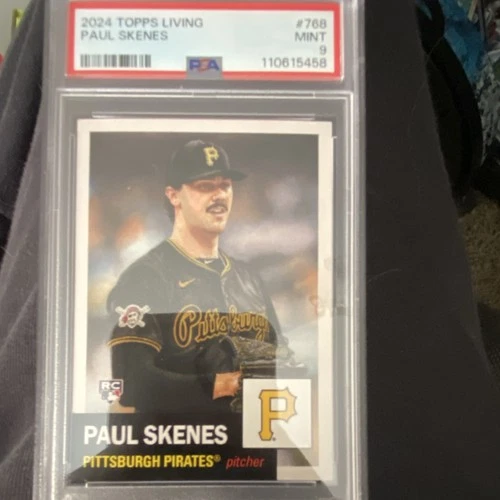 Topps Living Set 2024 Paul Skenes #768 Rookie Pittsburgh Pirates PSA 9