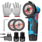 Mini Meuleuse d’Angle Sans Fil 12V + 2 Batteries Outil de Coupe et de Polissage