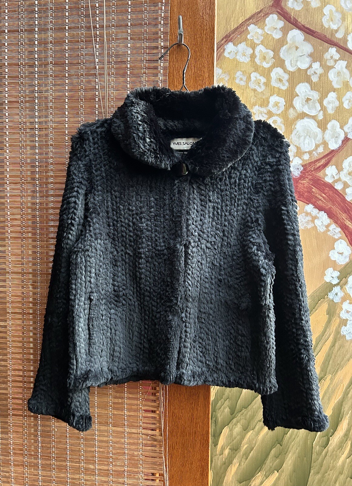 Giacca in pelliccia di coniglio Yves Salomon taglia 44