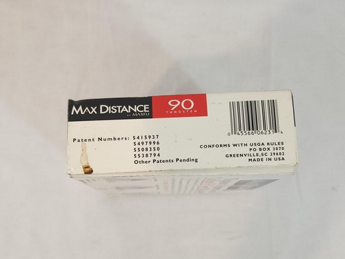 Maxfli Max Distance 90 Tungsten Golf Ball Set of 12 w/ Boxes - Vintage - Picture 4 of 6