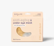 Spalife Anti-aging 24k Gold Dust & Silver Under Eye Patches 6 Pairs/12 Patches