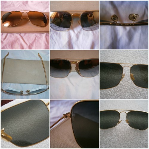 VINTAGE B\u0026L RAY BAN G31 MIRROR PILOT NAVIGATION CARAVAN AVIATOR SUNGLASSES  | eBay
