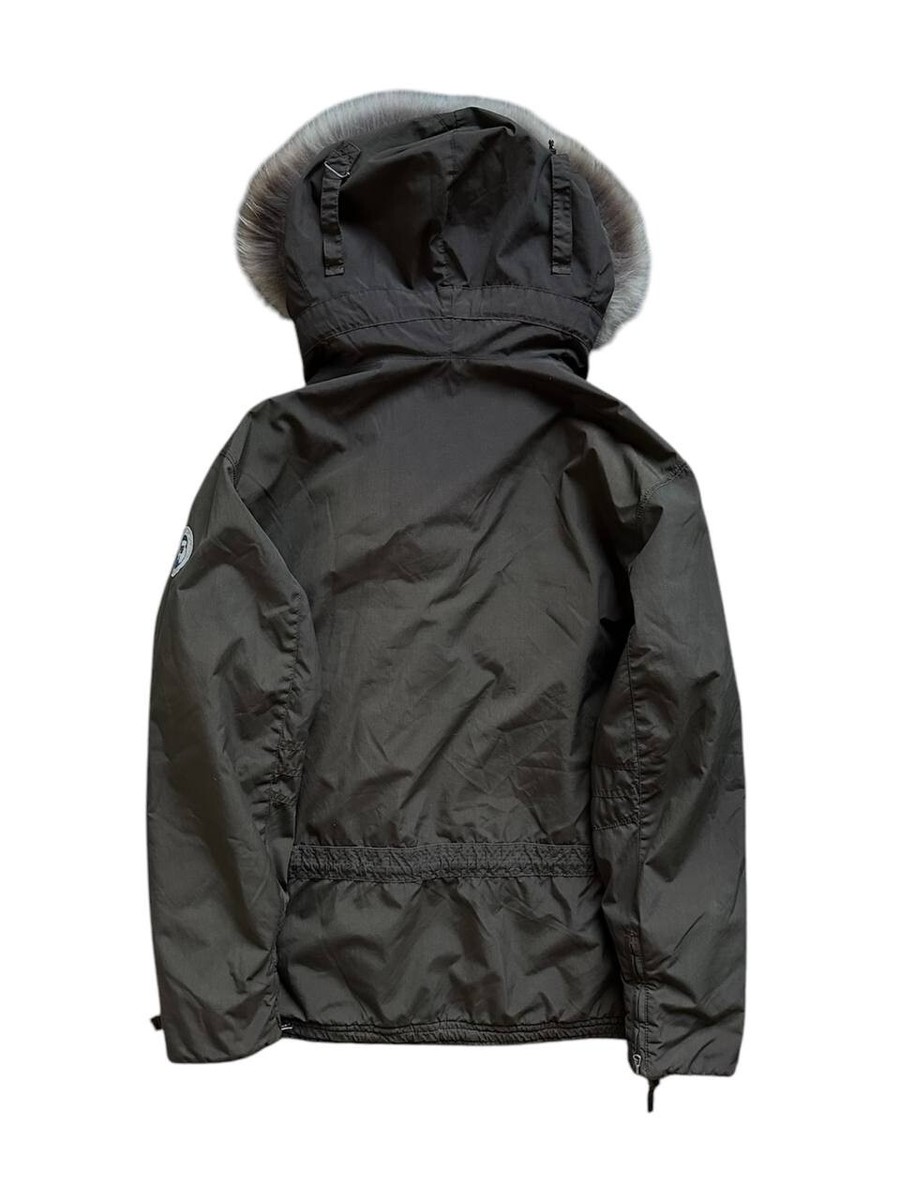 Napapijri Skidoo winter warm fleece anorak jacket vintage