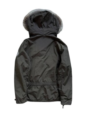 Napapijri Skidoo winter warm fleece anorak jacket vintage brown