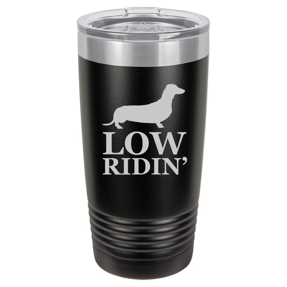 20oz & 30oz Vacuum Insulated Stainless Travel Tumbler with Low Ridin' Dachshund Design