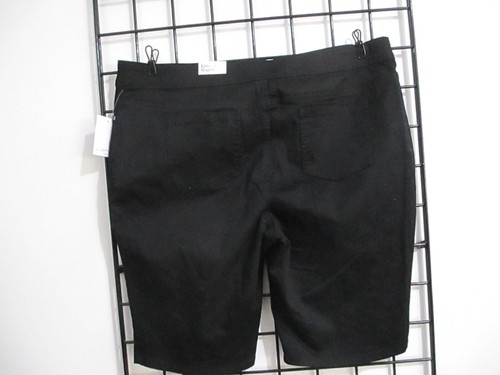 "NEW" KIM ROGERS / ORG $49.50 🌸 18 W==BLACK/ TUMMY CONTROL / PULL ON SHORTS - Picture 5 of 7
