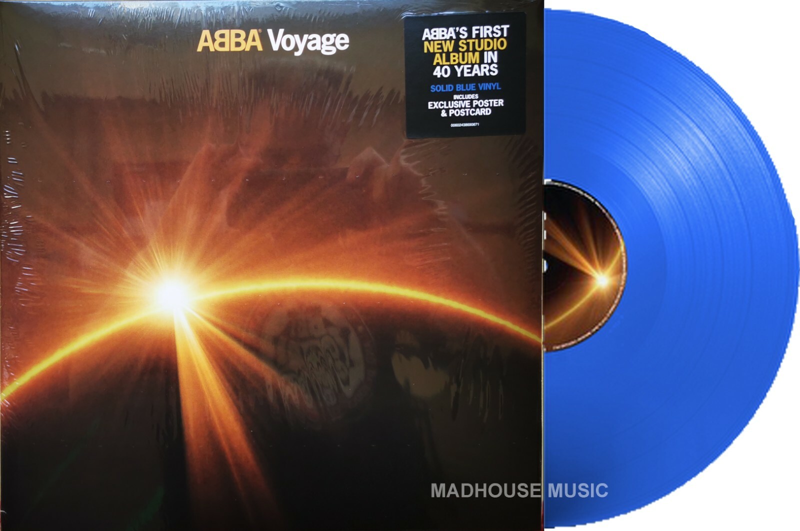 ABBA LP Voyage BLUE VINYL Limited Edition New and SEALED - MAILS SAME DAY 