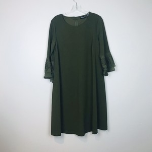 olive green shift dress