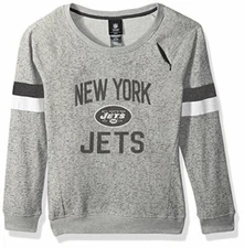 Outerstuff NFL Girls 7-16" My City Long Sleeve Boatneck Pullover Sweatshirt-H...