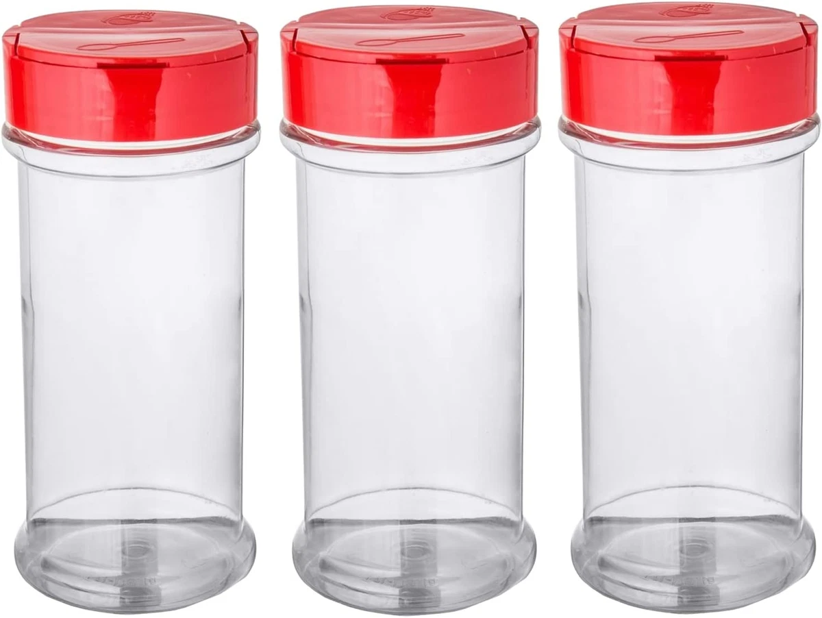 1 Travel Spice Containers, Shaker Jars, Clear Plastic Container