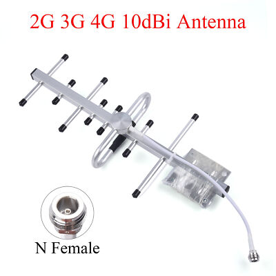 2G/3G/4G LTE 10dBi Antenna 698-2700MHz Outdoor Wireless Yagi Antenna N Female