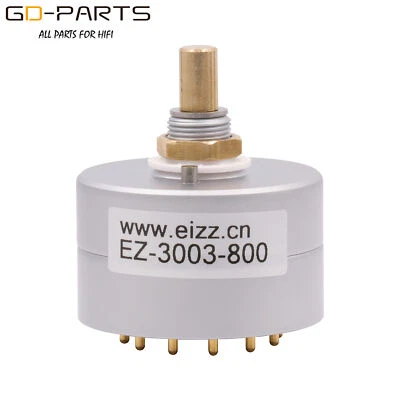 EIZZ 3 Poles 3 Positions Rotary Switch Hifi Audio Signal Selector 3 Input 1 Out