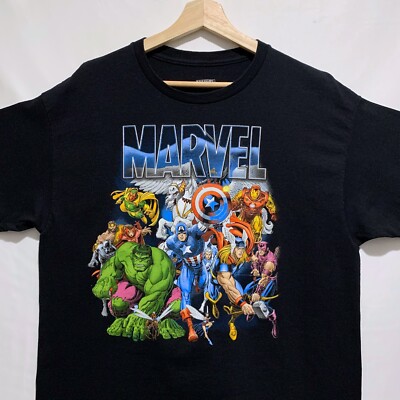 Marvel Comics Superheroes Avengers Rare T Shirt Size Large