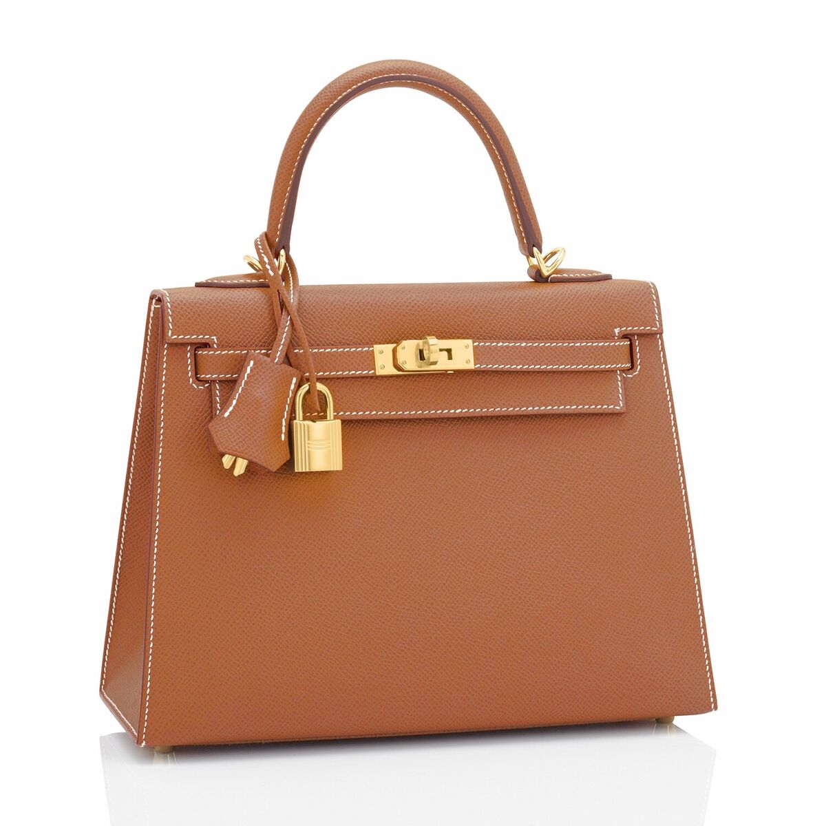 Hermes Kelly 25cm Gold Sellier Tan Epsom Shoulder Bag Hermes Kelly 25cm Gold Sellier Tan Epsom Shoulder Bag
