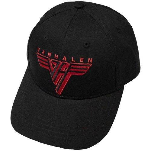 Casquette Baseball Officielle Van Halen - Logo Rouge Classique Sur Fond Noir - Taille Unique Neuve