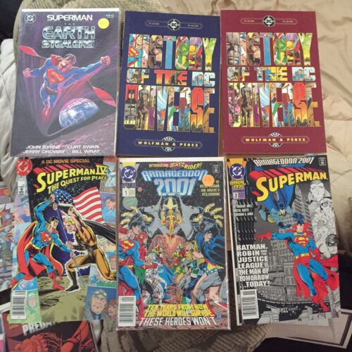 Lot Of Various Superman History Of The DC Universe Armageddon Comic Book Lot - Afbeelding 1 van 7