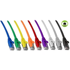 CAT6 Snagless Ethernet Patch Cords - Different Colors & Lengths - Lot 