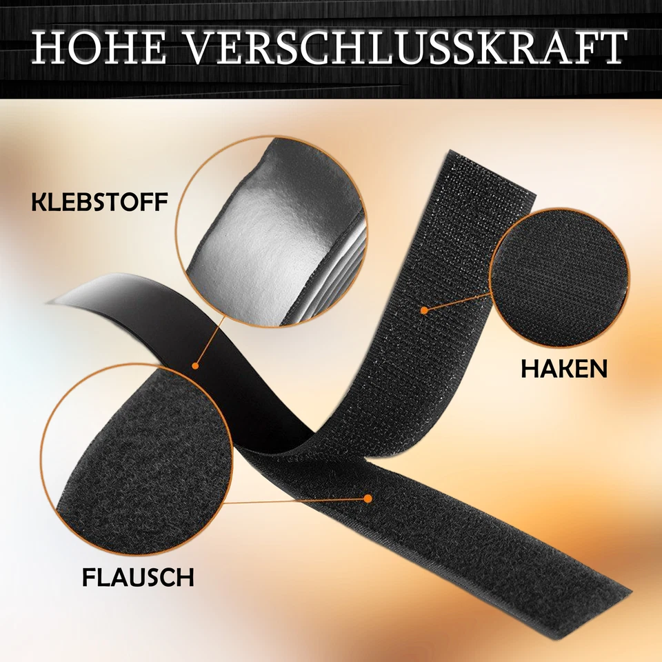 KLETTBAND | Klettverschluss zum aufnähen | Klettband selbstklebend extra stark - Bild 3 von 4