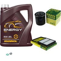Mann Inspektionspaket 5 L Mannol Energy 5W-30 FüR Toyota Prius Liftback 1.5