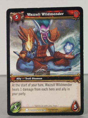 Wazzuli Wildmender - Heroes of Azeroth - 270/361 - singles - Warcraft TCG - C - Picture 8 of 42