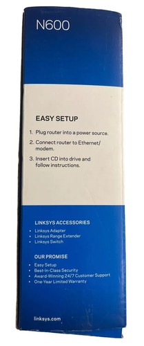 Linksys Router Wifi Dual Band N600 - 4 porte Ethernet E2500 V3 - Foto 12 di 13