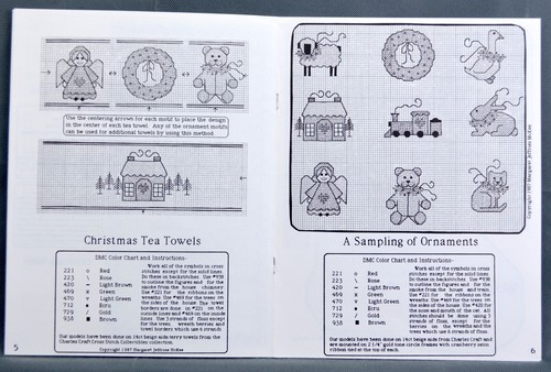 Margaret & Margaret A CHRISTMAS SAMPLING Cross Stitch Pattern Booklet 1987 - Picture 3 of 3