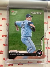 🔥2020 TOPPS NOW POSTSEASON HYUN-JIN RYU TORONTO BLUE JAYS AL WILDCARD PS-104
