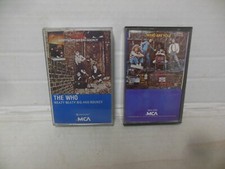 LOT OF 2 cassettes by THE WHO exc cond. MEATY BEATY BIG AND BOUNCY  WHO ARE YOU