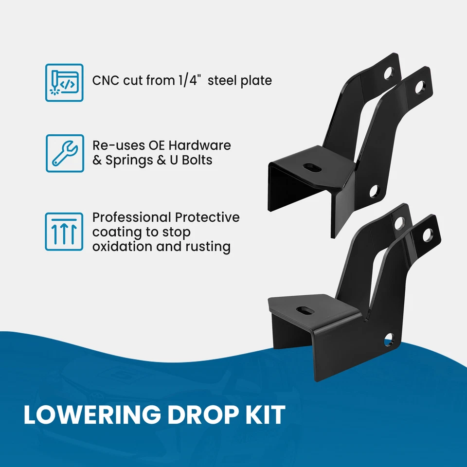 2"/4" Drop Lowering Kit For Chevy Tahoe GMC Yukon Cadillac Escalade 2007-2014 - Image 4 of 4