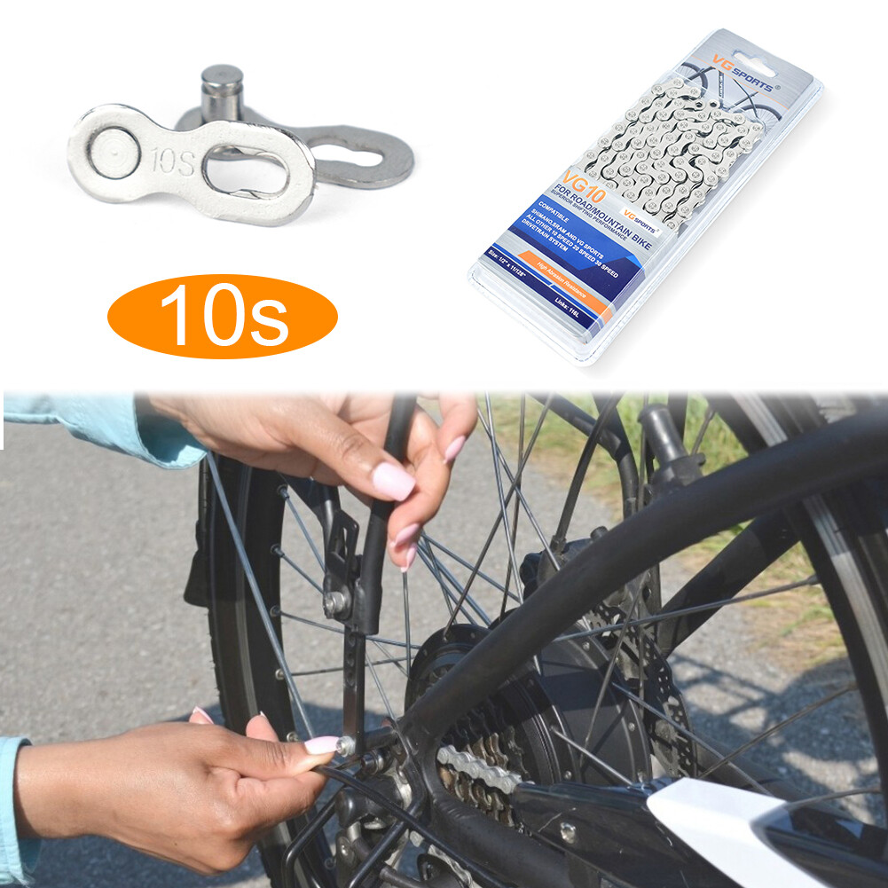 VG Sports Bicycle Chain Steel 116 Links 8/9/10/11 Speed MTB Road Bike