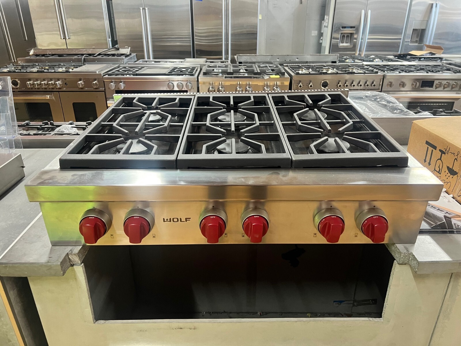 Wolf SRT366 36" ProStyle Gas Rangetop 6 Burners eBay