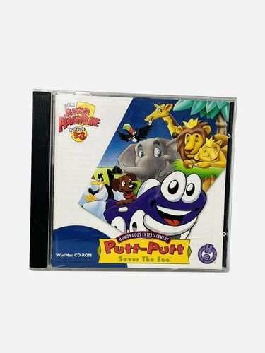 Vintage Computer Pc Game Putt-Putt Saves the Zoo For Microsoft Windows & Mac Use
