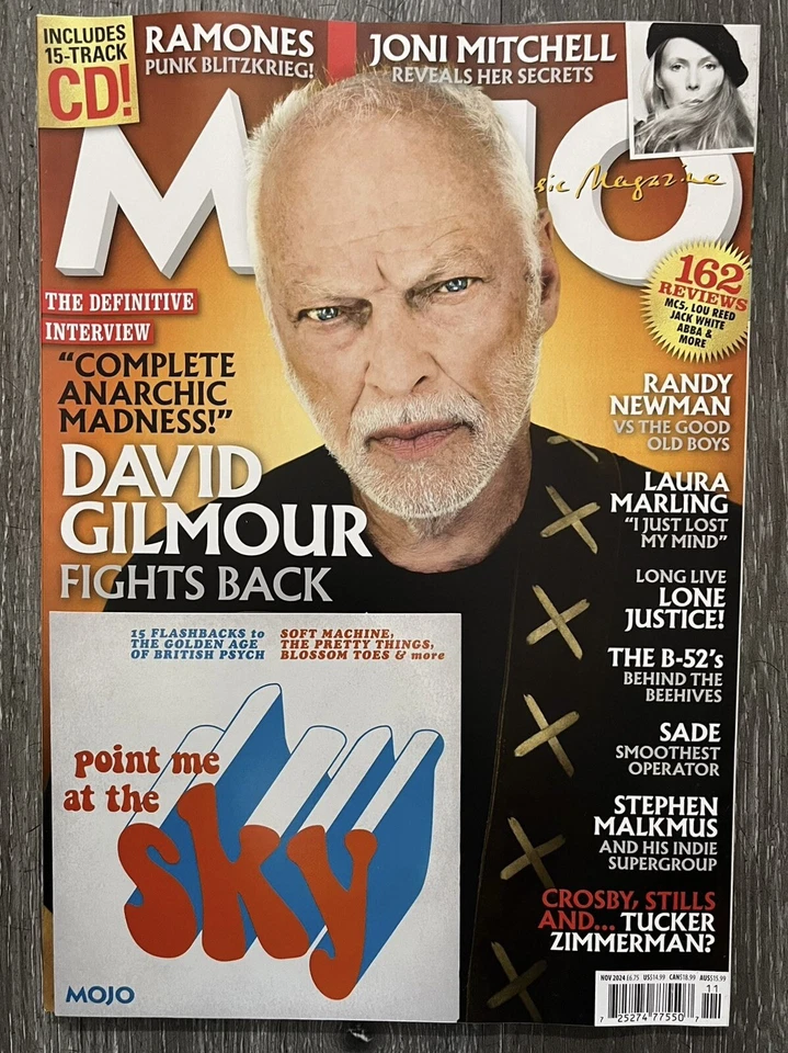MOJO MAGAZINE - NOVEMBER 2024 - DAVID GILMOUR - CD - BRAND NEW