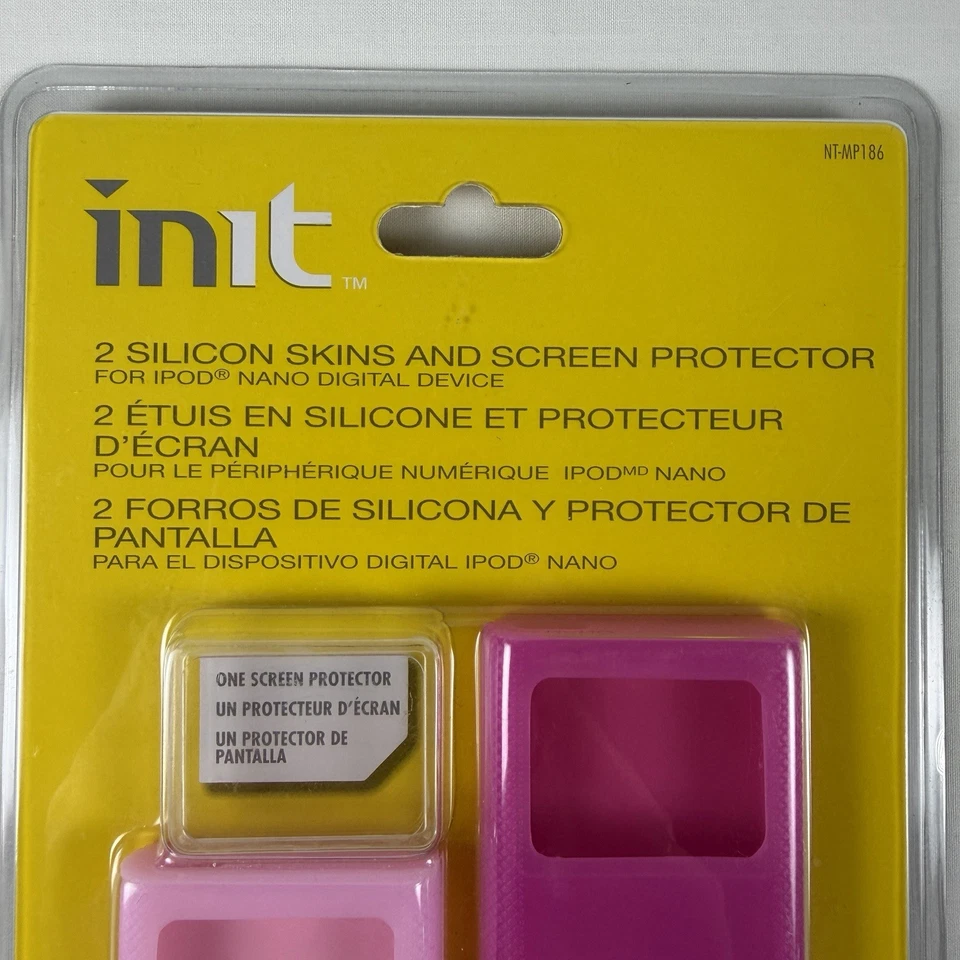 Protector de pantalla INIT iPod Nano Silicon 2 fundas protectoras 2da generación - NUEVO Foto 4 de 4