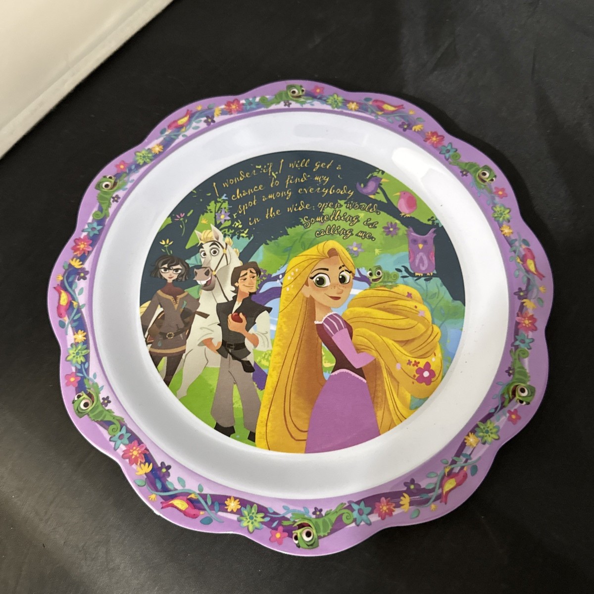 Disney Collection Tangled Princess Rapunzel Colorful Plastic Plate