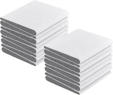 16 Pcs Door Corner Seals, Weather Stripping Draft Stopper White 