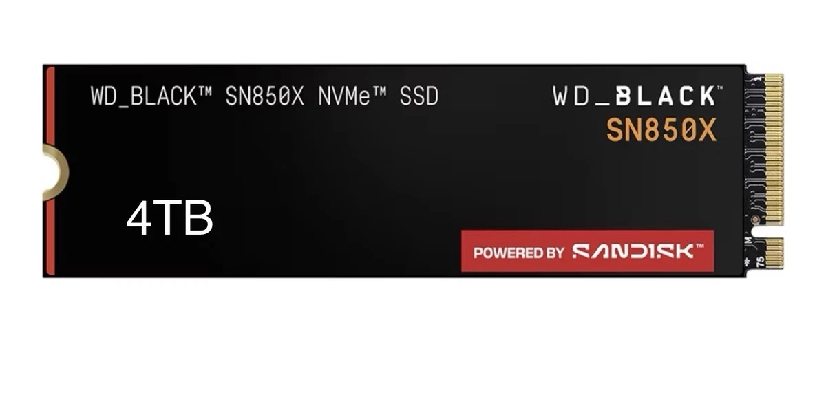 Western Digital Solid State Drives 4 TB Storage Capacity for sale