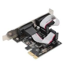PCI-E PCI Express To Dual Serial DB9 RS232 2 Port Controller Adapter Card