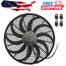 16 Inch Universal Slim Pull Push Racing Electric Radiator Engine Cooling Fan 16 Inch Universal Slim Pull Push Racing Electric Radiator Engine Cooling Fan