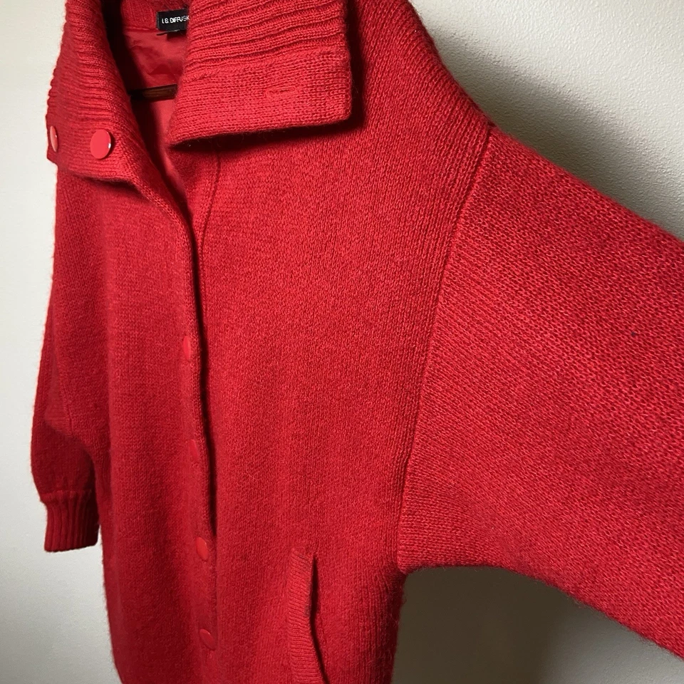 Vintage I. B. Diffusion Mohair Wool 80s Coat - Image 4 of 4